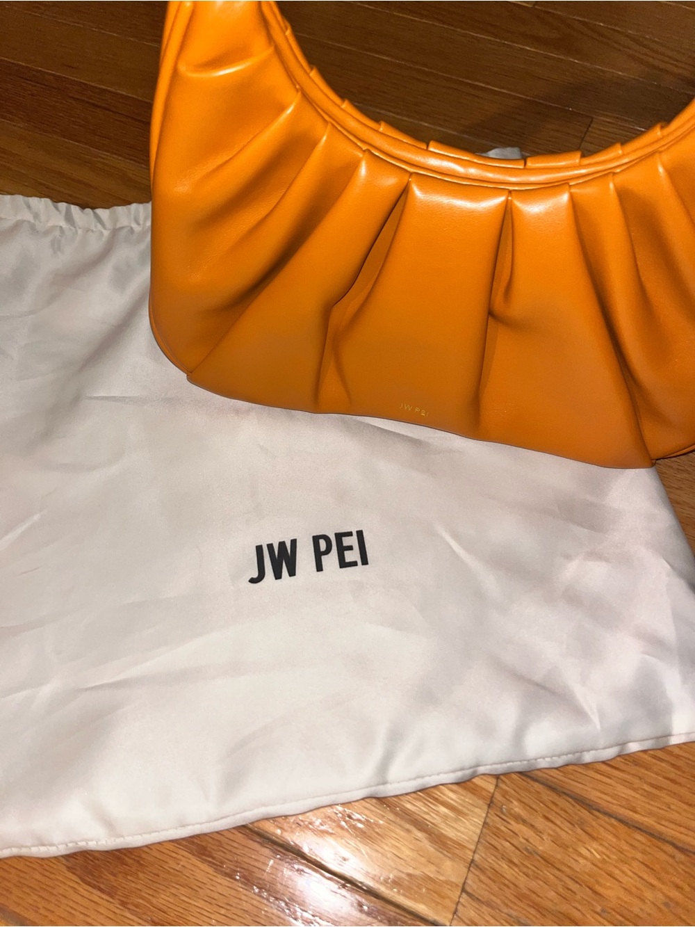 JW Pei Gabbi Rouched Bag in Orange - Picture 2 of 6